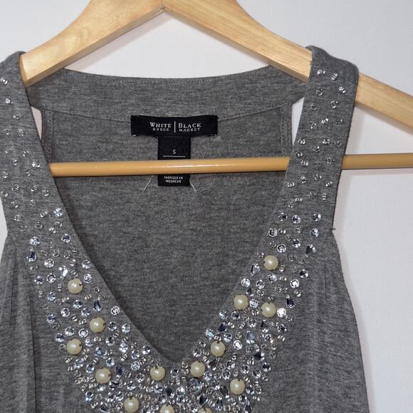 White House black market women’s gray tank size small - Picture 3 of 7